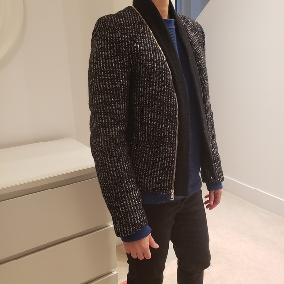 NWT Sandro Wool Blazer Coat Jacket Sz 38 - Picture 11 of 14